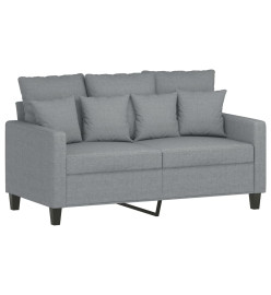 Ensemble de canapés 3 pcs avec coussins Gris clair Tissu