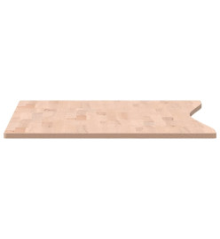 Dessus de bureau 110x(55-60)x1,5 cm bois massif de hêtre