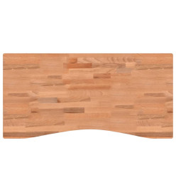 Dessus de bureau 100x(45-50)x2,5 cm bois massif de hêtre