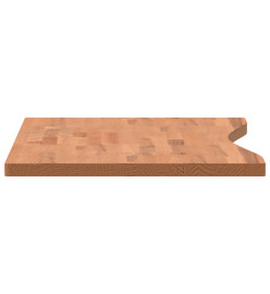 Dessus de bureau 100x(45-50)x2,5 cm bois massif de hêtre