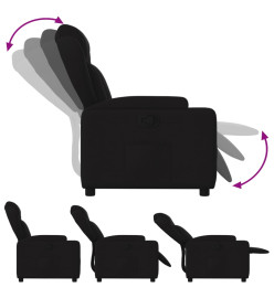 Fauteuil inclinable Noir Tissu