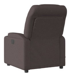 Fauteuil de massage inclinable Marron foncé Tissu