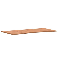 Dessus de bureau 100x(45-50)x1,5 cm bois massif de hêtre