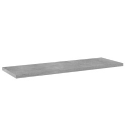 Panneaux de bibliothèque 4 pcs Gris béton 60x20x1,5cm Aggloméré