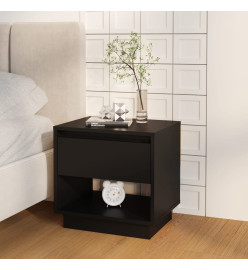 Table de chevet Noir 45x34x44 cm Aggloméré