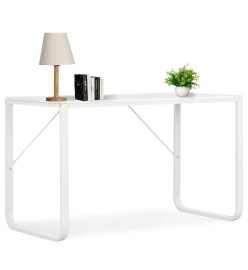 Bureau d'ordinateur Blanc 120x60x73 cm