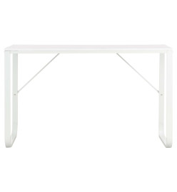 Bureau d'ordinateur Blanc 120x60x73 cm