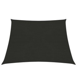 Voile d'ombrage 160 g/m² Noir 3/4x2 m PEHD