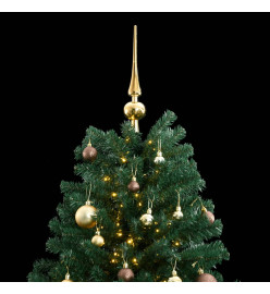 Sapin de Noël artificiel articulé 300 LED et boules 240 cm