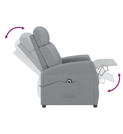 Fauteuil Gris clair Tissu