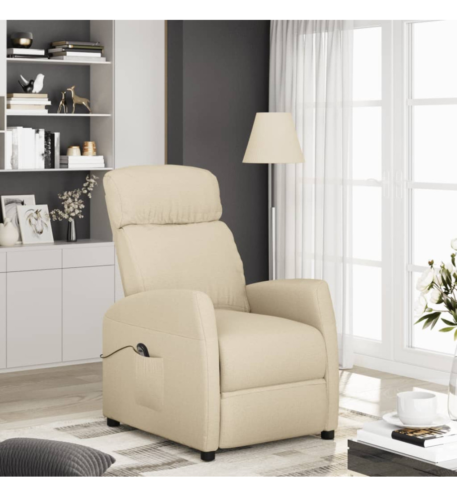 Fauteuil Crème Tissu