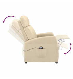 Fauteuil Crème Tissu