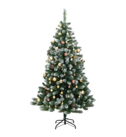 Sapin de Noël artificiel articulé 300 LED et boules 240 cm