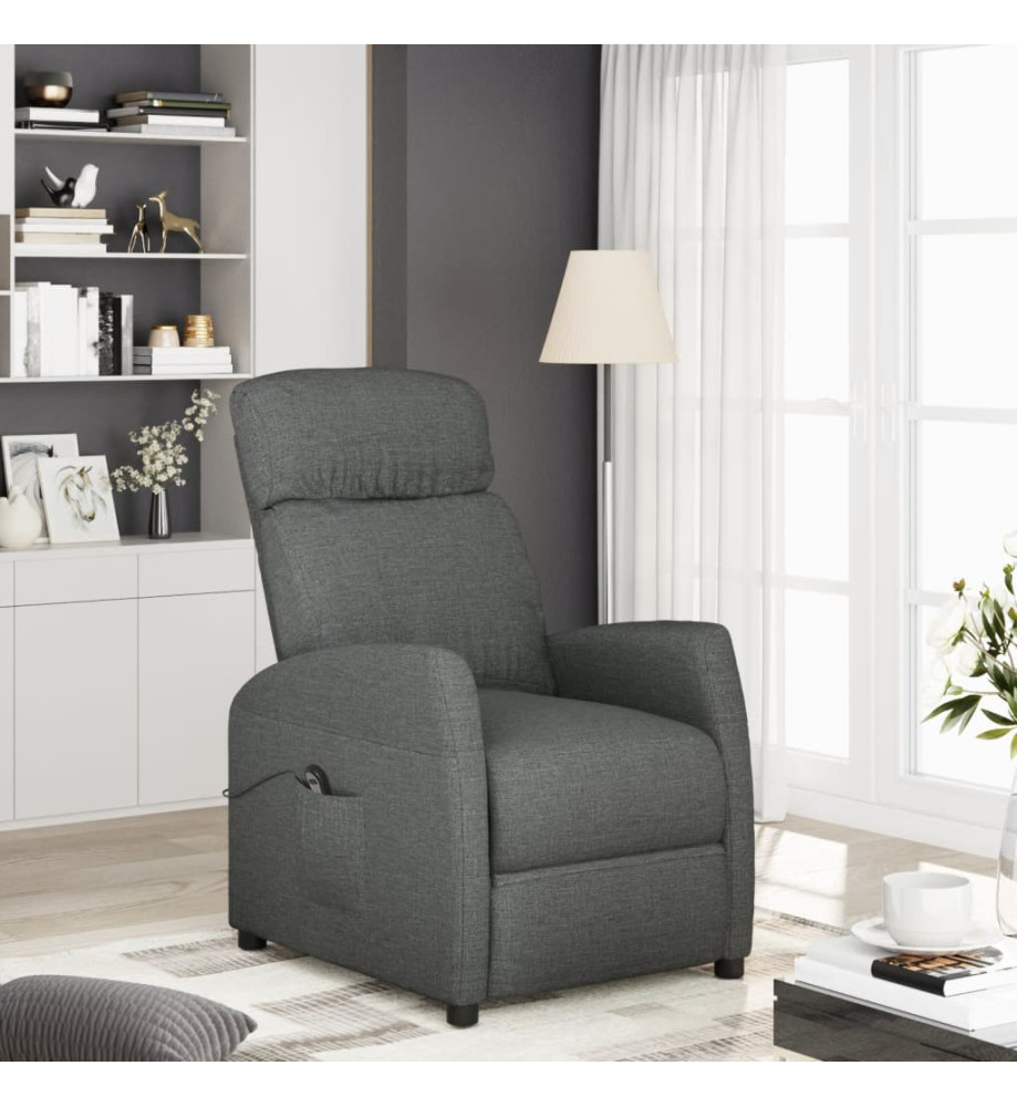 Fauteuil Gris foncé Tissu