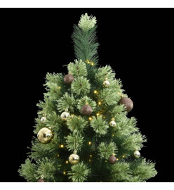 Sapin de Noël artificiel articulé 300 LED et boules 240 cm