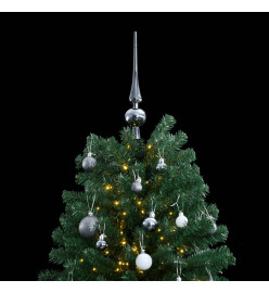 Sapin de Noël artificiel articulé 300 LED et boules 240 cm