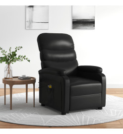 Fauteuil de massage Noir Similicuir