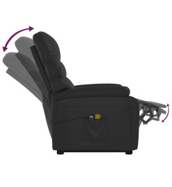 Fauteuil de massage Noir Similicuir