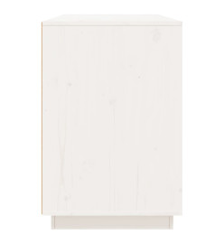 Bureau blanc 140x50x75 cm bois massif de pin