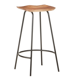 Tabourets de bar lot de 4 bois d'acacia solide