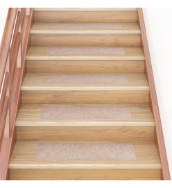 Tapis d'escalier autocollants Rectangulaire 15 pcs 76x20 cm