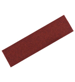 Tapis d'escalier autocollants Rectangulaire 15pcs 76x20cm Rouge