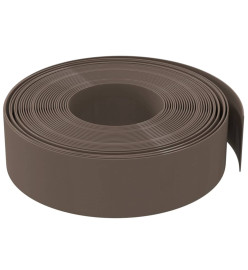 Bordures de jardin 5 pcs marron 10 m 15 cm polyéthylène