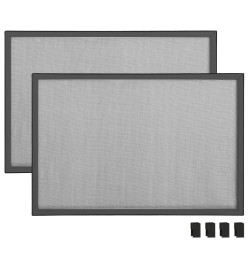 Moustiquaire extensible pour fenêtres Anthracite (100-193)x75cm