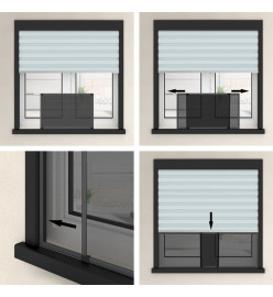 Moustiquaire extensible pour fenêtres Anthracite (100-193)x75cm