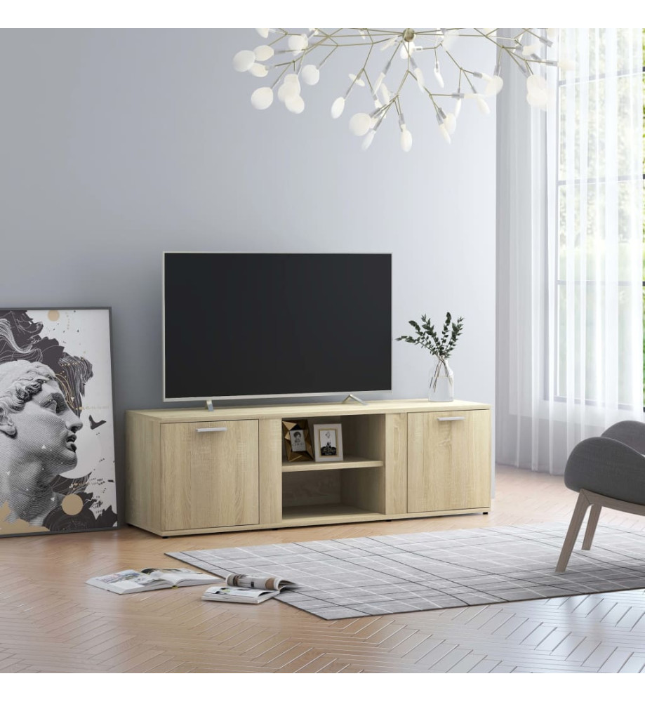 Meuble TV Chêne sonoma 120x34x37 cm Aggloméré