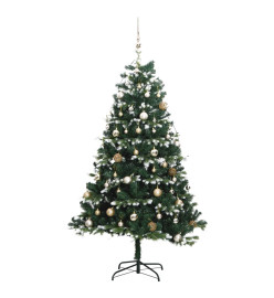 Sapin de Noël artificiel articulé 300 LED et boules 240 cm