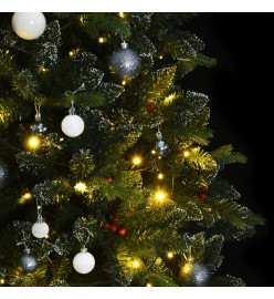 Sapin de Noël artificiel articulé 300 LED et boules 180 cm