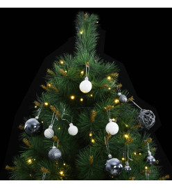 Sapin de Noël artificiel articulé 300 LED et boules 210 cm