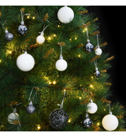 Sapin de Noël artificiel articulé 300 LED et boules 210 cm