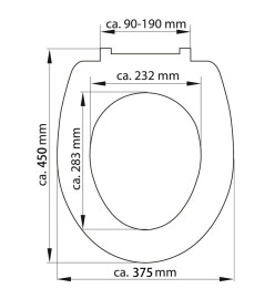 SCHÜTTE Siège de toilette avec fermeture en douceur ANTHRAZIT