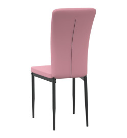 Chaises à manger lot de 2 Rose Velours