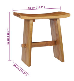 Tabouret Bois de teck massif