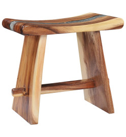 Tabouret Bois de Suar solide et polyrésine