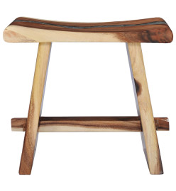 Tabouret Bois de Suar solide et polyrésine