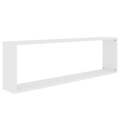 Étagères cube murales 2 pcs Blanc 100x15x30 cm Aggloméré