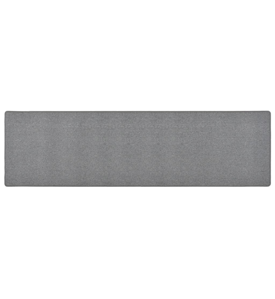 Tapis de couloir Gris foncé 50x200 cm