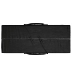 Sac de rangement pour coussins de jardin noir 135x40x55 cm PE