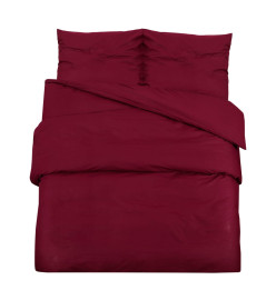 Ensemble de housse de couette Bordeaux 260x220 cm Microfibre