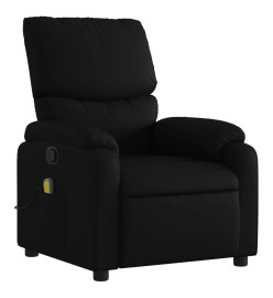 Fauteuil de massage inclinable Noir Similicuir