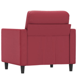 Fauteuil Rouge bordeaux 60 cm Similicuir