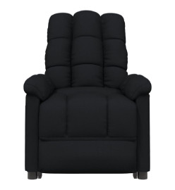 Fauteuil inclinable électrique Noir Tissu