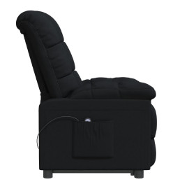 Fauteuil inclinable électrique Noir Tissu