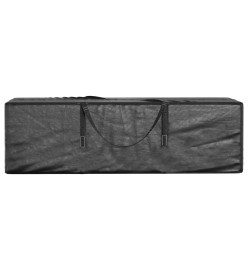 Sac de rangement pour sapin de Noël noir 135x40x55 cm PE