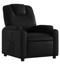 Fauteuil inclinable Noir Similicuir