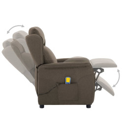 Fauteuil de massage Taupe Tissu